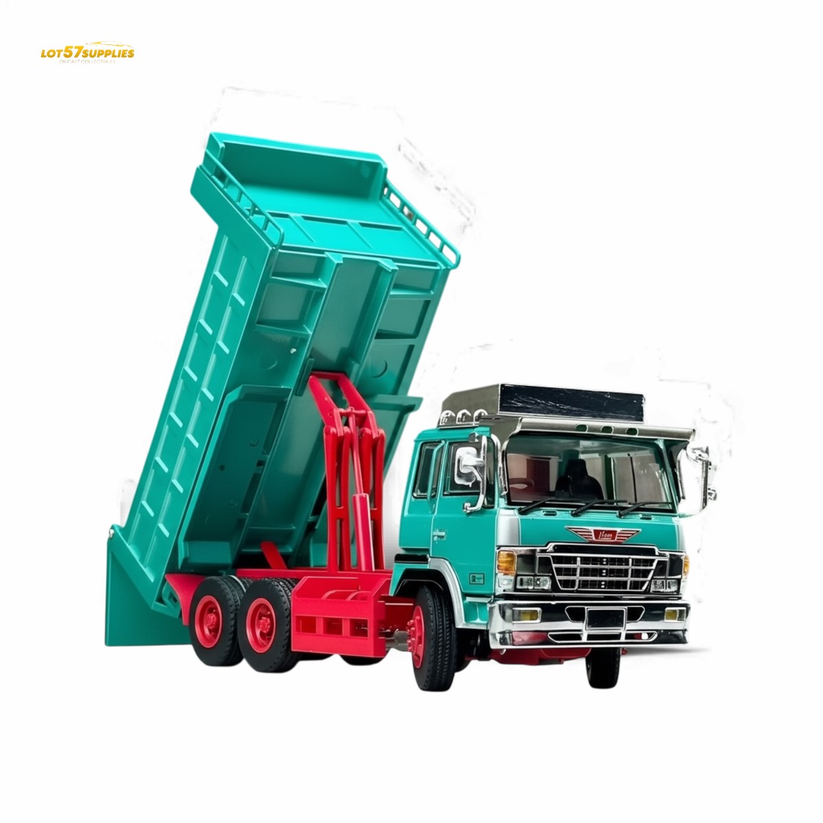 DBGT Hino Super Dolphin Dump Truck Green 1:64