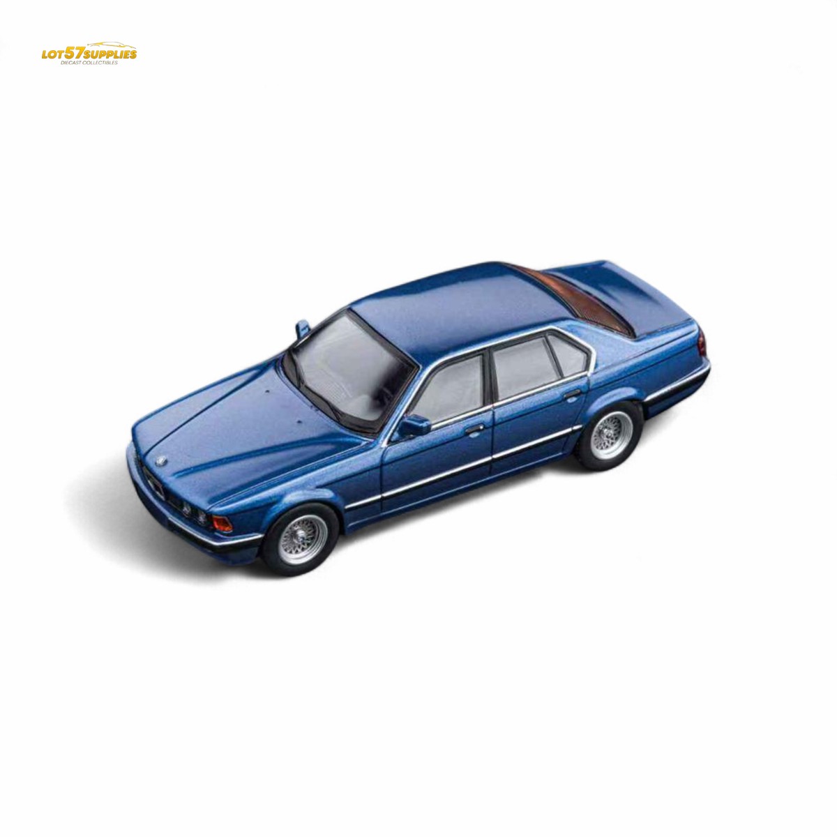DCM BMW E32 7-Series Sedan Alpina Blue 1:64