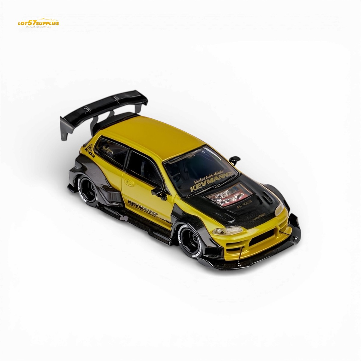 DCM Civic EG Ver.1 Gold Carbon Fiber Short Tail 1:64