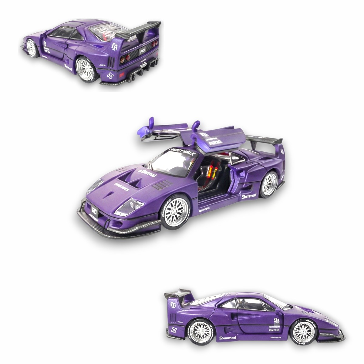 DEMON KING Auto F40 Royal Purple 1:64