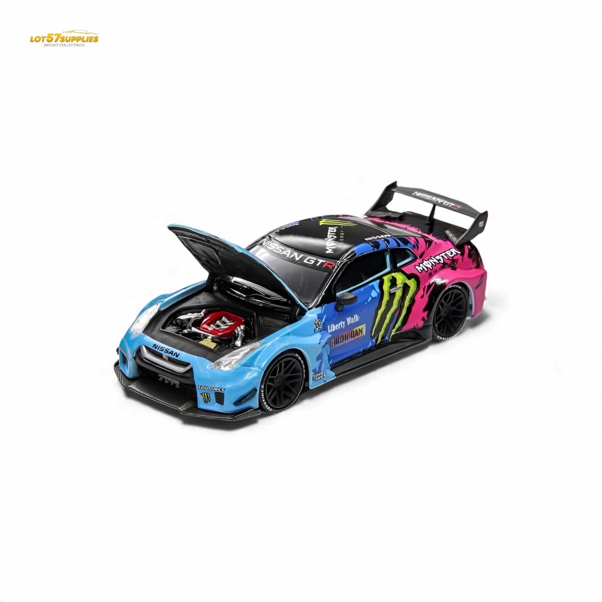 DEMON KING Auto GT-R R35 LBWK Monster Livery 1:64