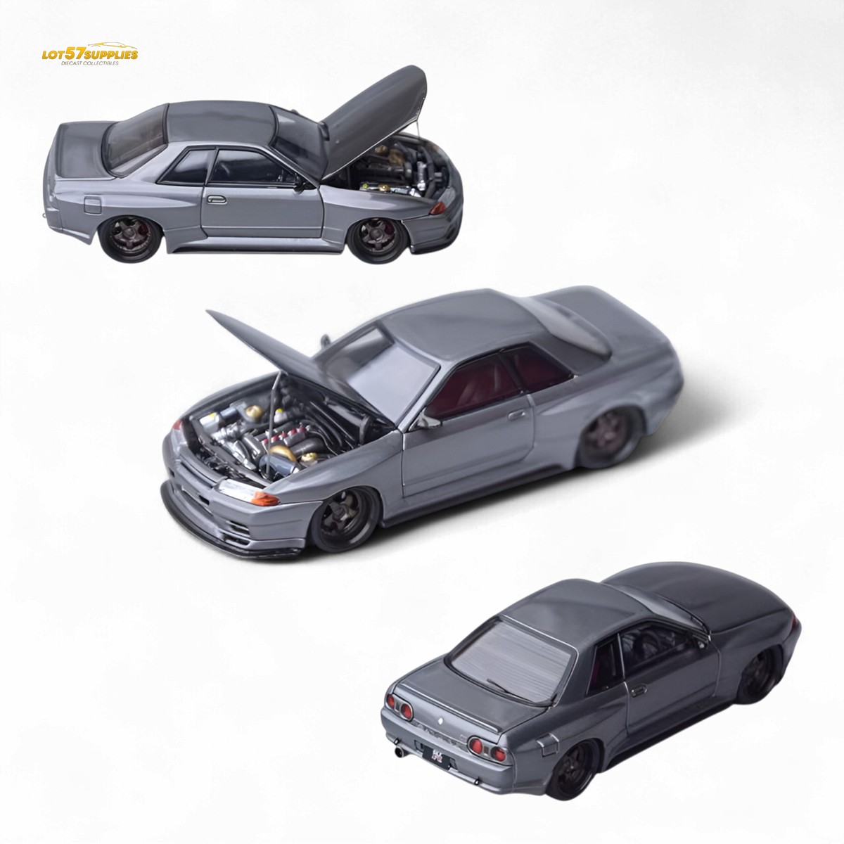 Focal Horizon Skyline GT-R R32 Grey Garage Active 1:64