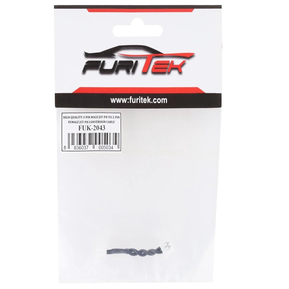 Furitek FUK-2043  High Quality 3-PIN Male JST-PH to 2-PIN Female JST-PH Conversion Cable