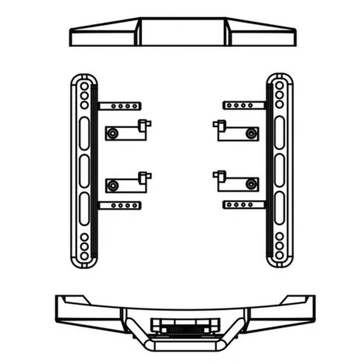 FURITEK FUR-2370 FX118 KATANA BUMPER & SIDE STEP SET
