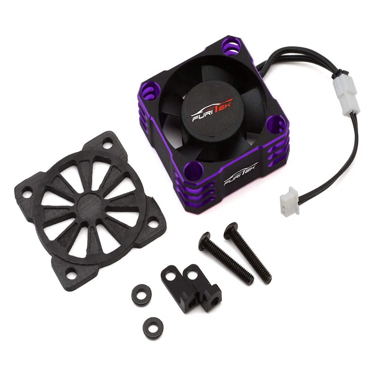 Furitek FUR-2673 AeroSpin 30K Aluminum Fan Kit for SlideTech ESC  Black Purple Edition