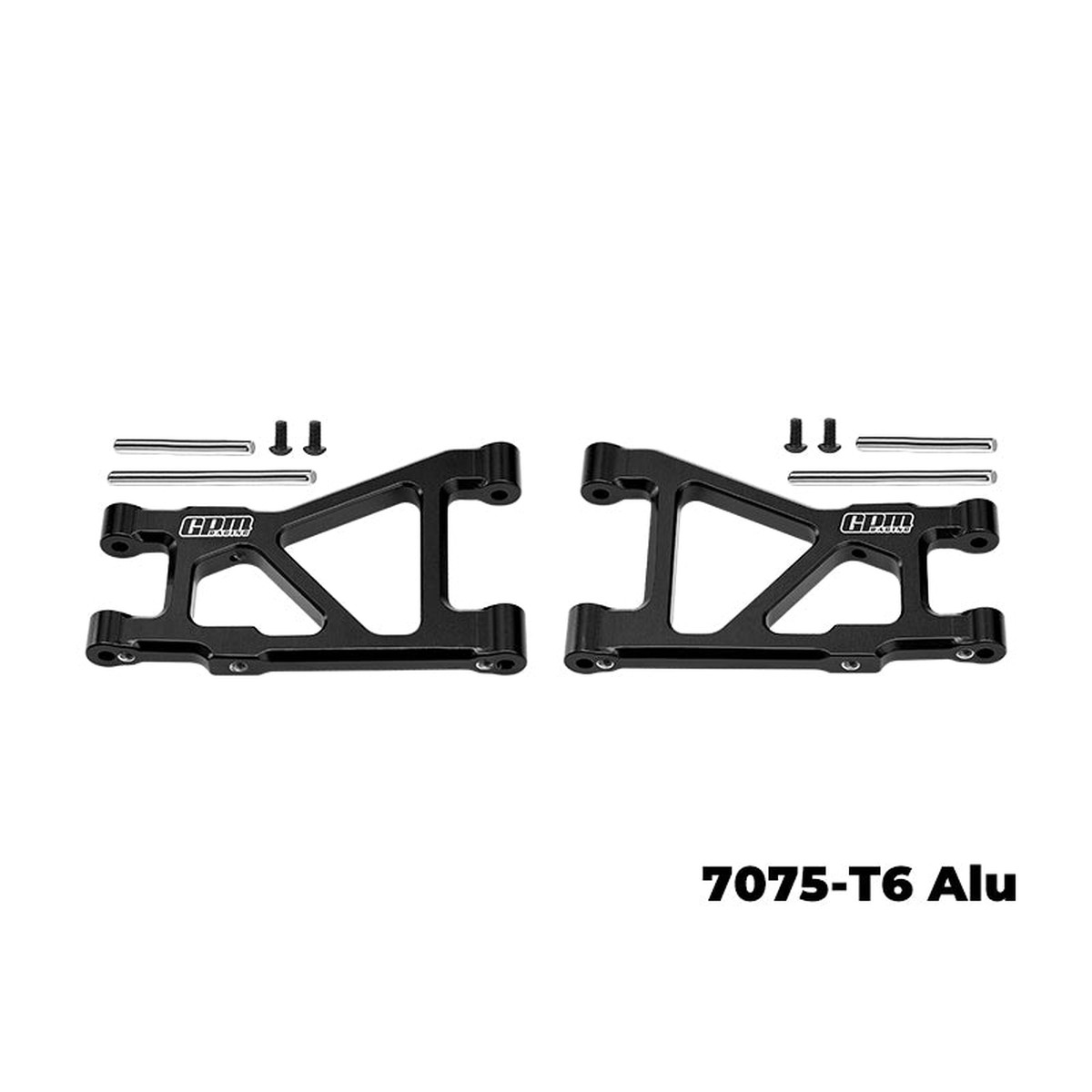 GPM RACING,TAMIYA-DT04 RC FIGHTER NXGEN 7075-T6 ALLOY REAR LOWER SUSPENSION ARMS DT4056