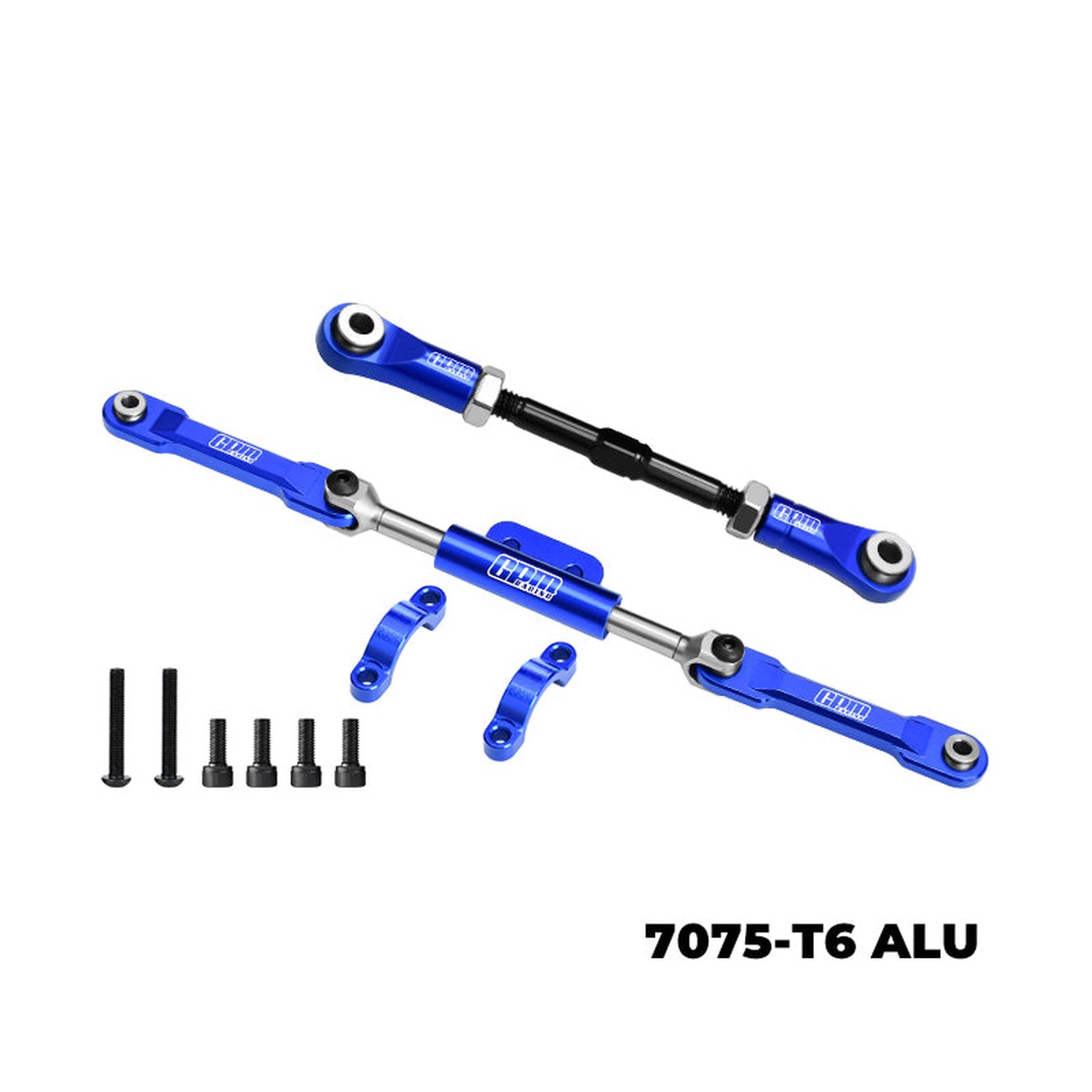 GPM RACING,VANQUISH-H10 OPTIC KIT 4140 CARBON STEEL + 7075-T6 ALLOY SERVO LINK & FRONT STEERING LINK SET H1016224