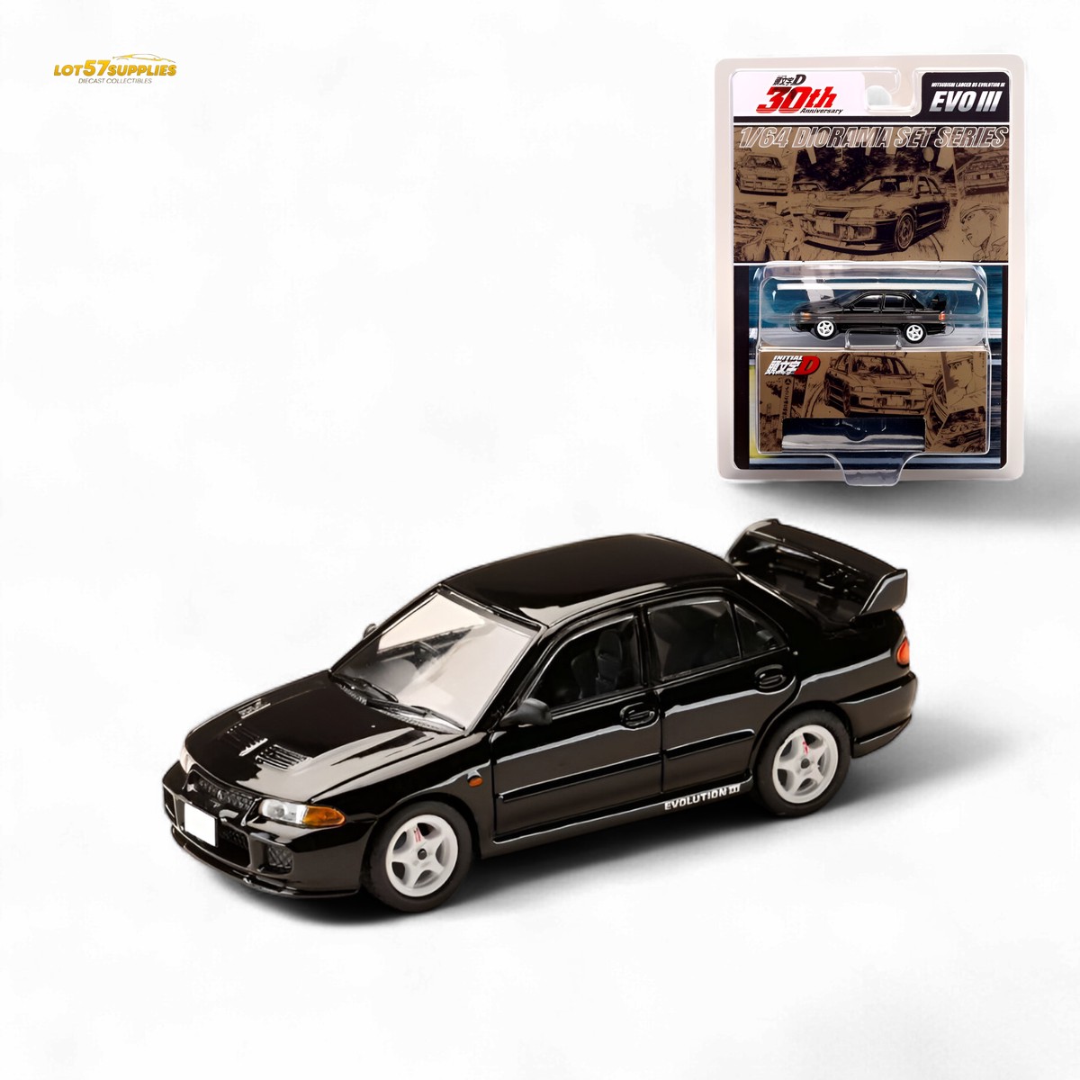 Hobby Japan Mitsubishi Lancer Evo III Black 1:64