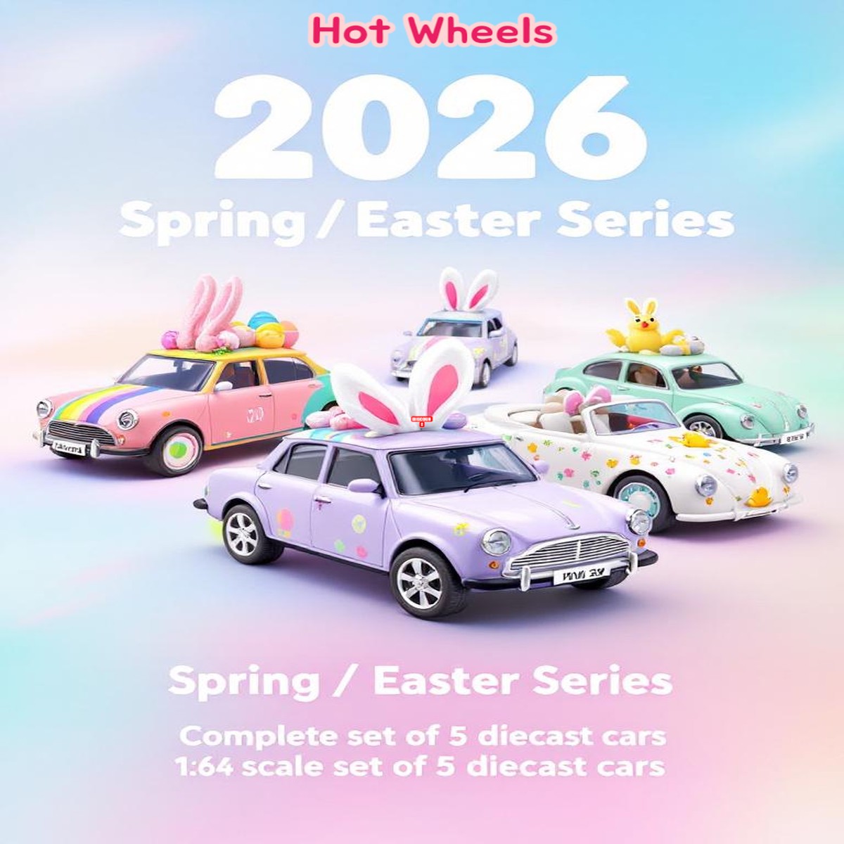 Hot Wheels 2026 Spring Series – Complete set of 5