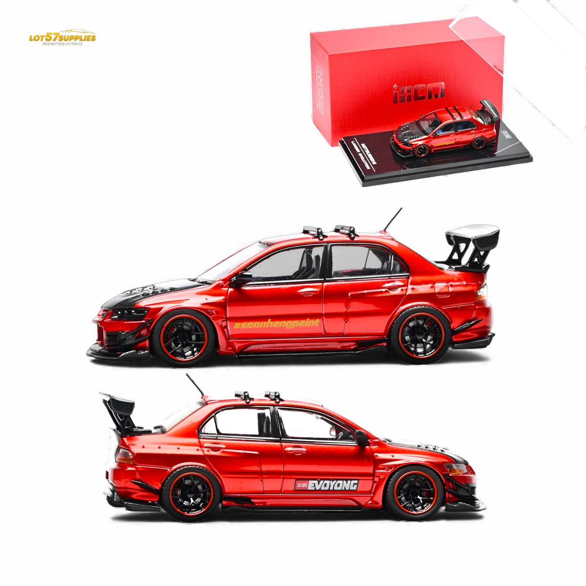 IHCM Mitsubishi Lancer Evo IX Metallic Red 1:64