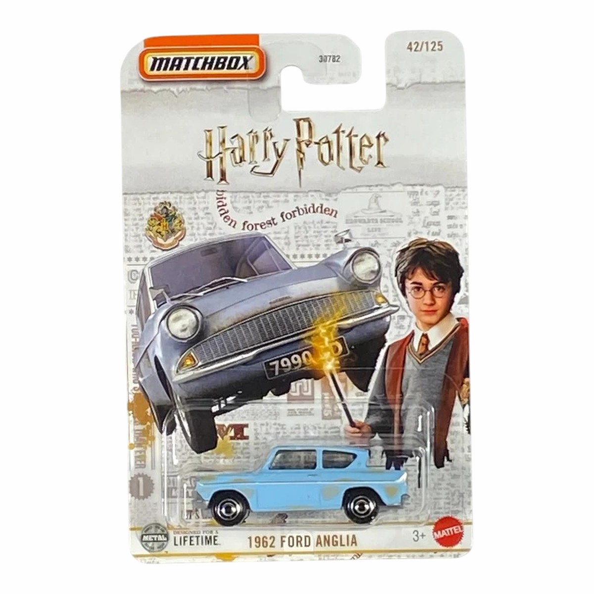 Matchbox 1962 Ford Anglia Harry Potter 42/125 Blue Die-Cast Car