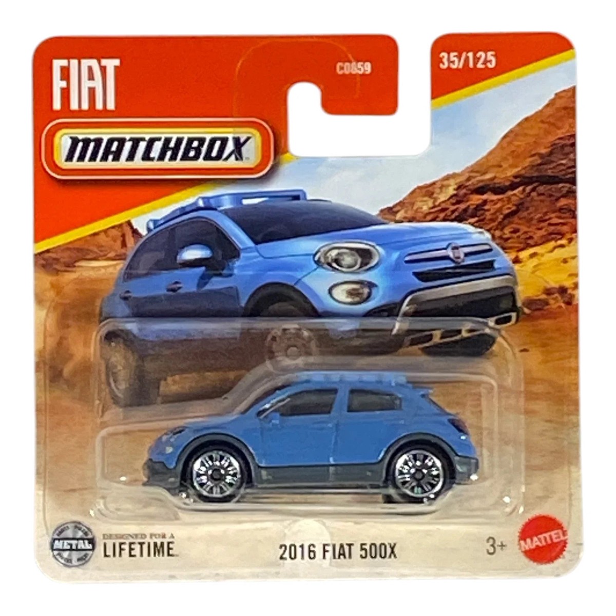 Matchbox 2016 Fiat 500X – 2025 Matchbox Series 35/125 (Short Card)