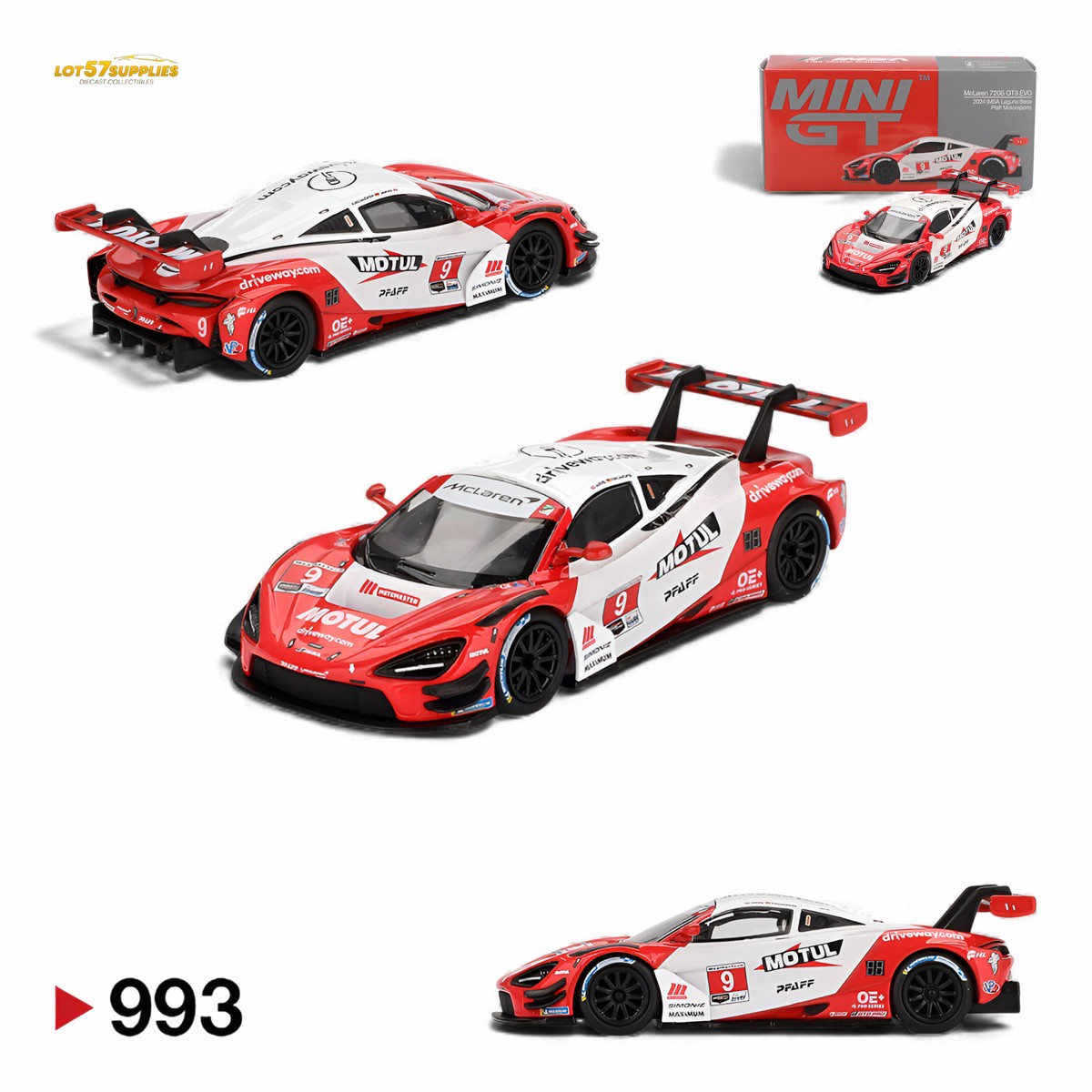 Mini GT McLaren 720S GT3 Evo Pfaff 1:64