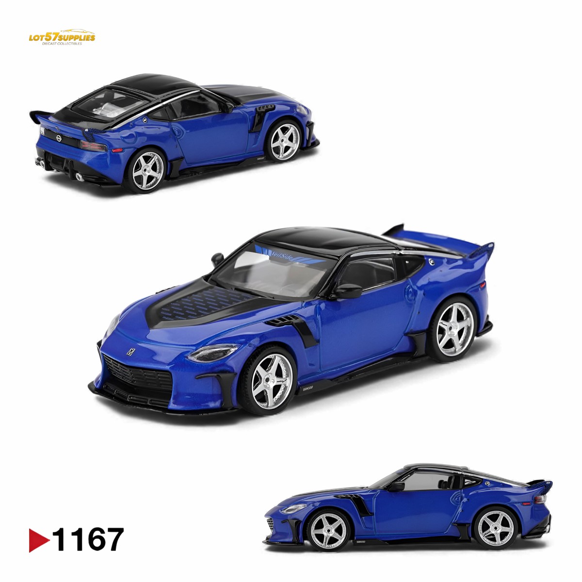 Mini GT Nissan Z VeilSide FFZ400 Seiran Blue 1:64