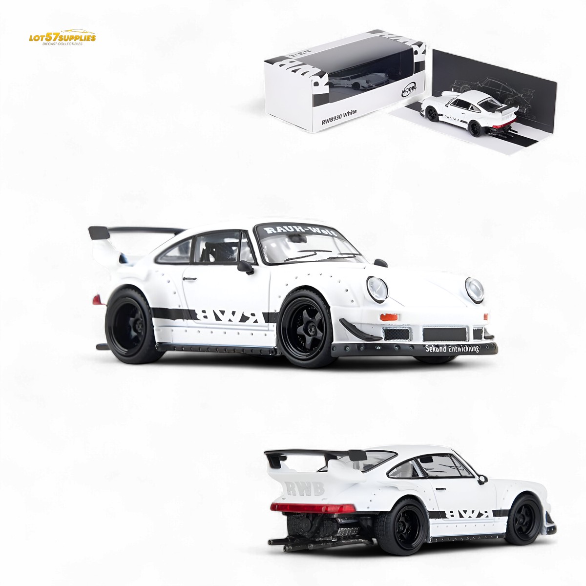 ModelModel RWB 993 White 1:64