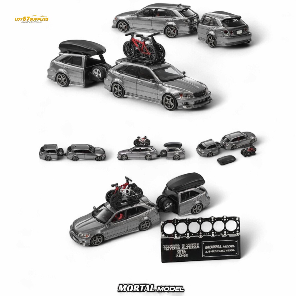 Mortal Altezza Gita ELIXIR Silver Gray Trailer 1:64