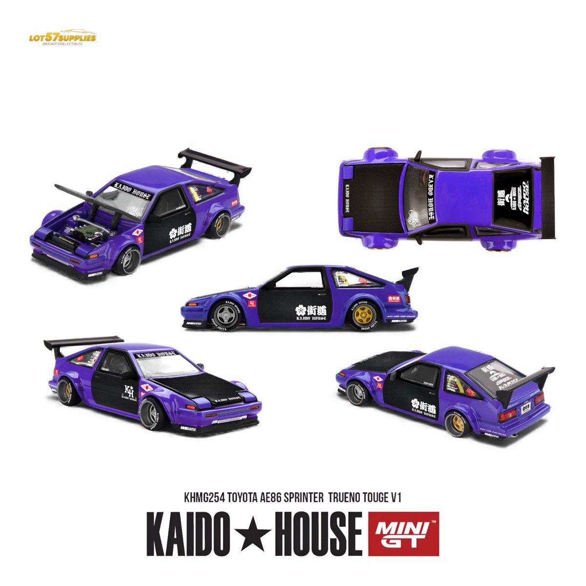 (Pre-Order) Kaido House Toyota AE86 Sprinter Trueno 1:64