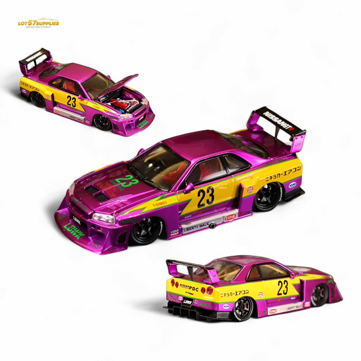 Street Weapon LBWK ER34 Chromed Purple Special Edition 1:64