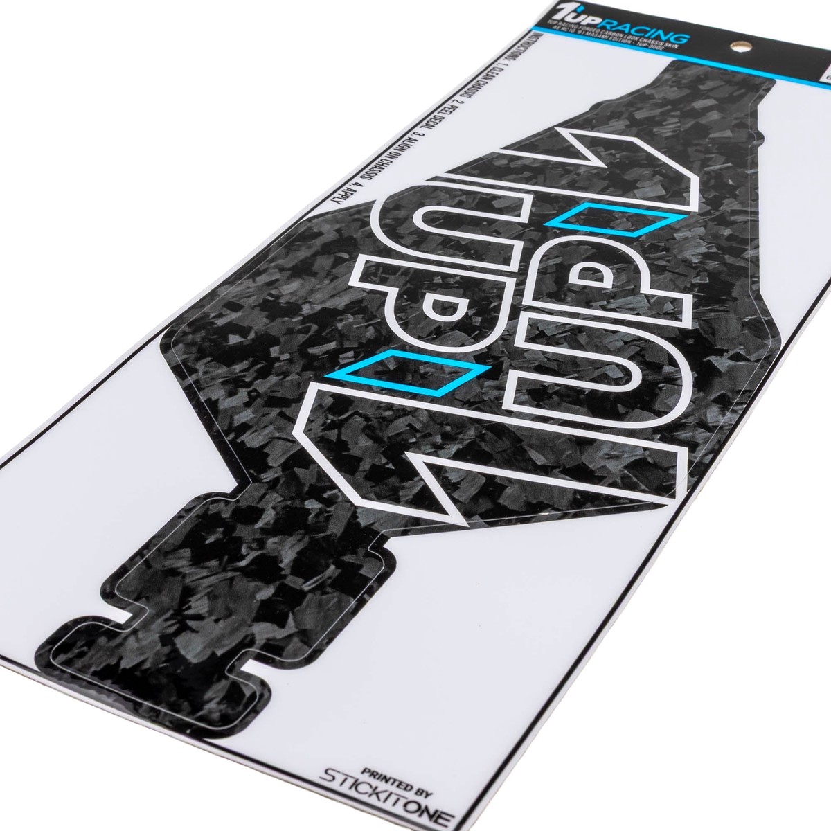 1up Racing Forged Carbon Look Chassis Skin – AE RC10 91 Masami Edition