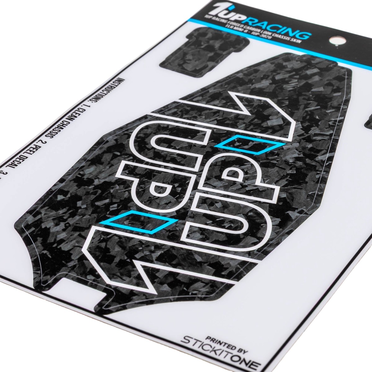 1up Racing Forged Carbon Look Chassis Skin – Losi Mini-B