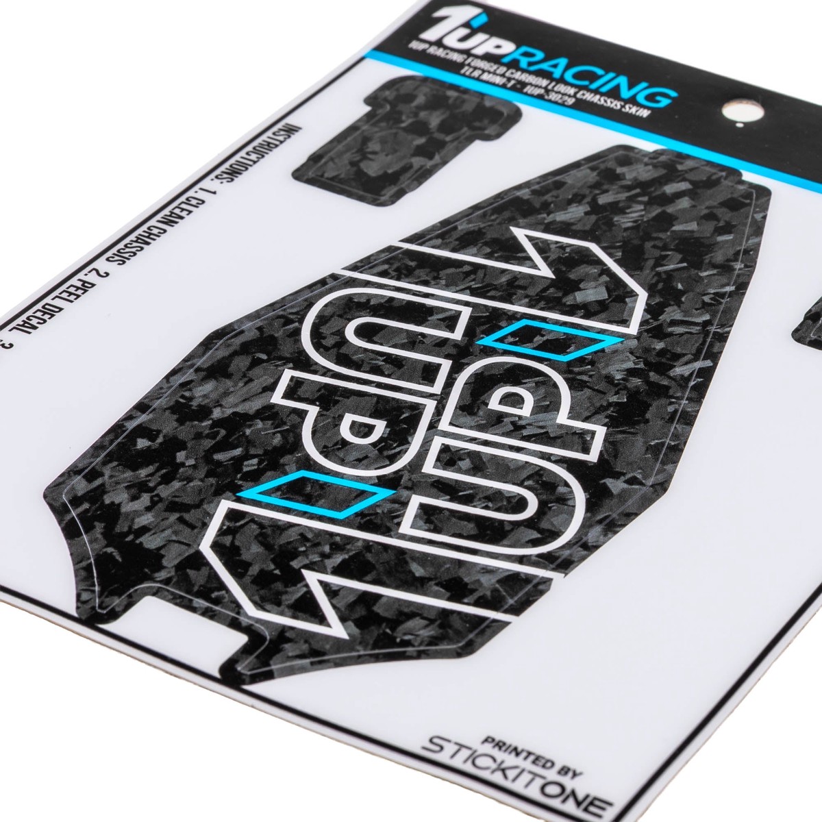 1up Racing Forged Carbon Look Chassis Skin – Losi Mini-T
