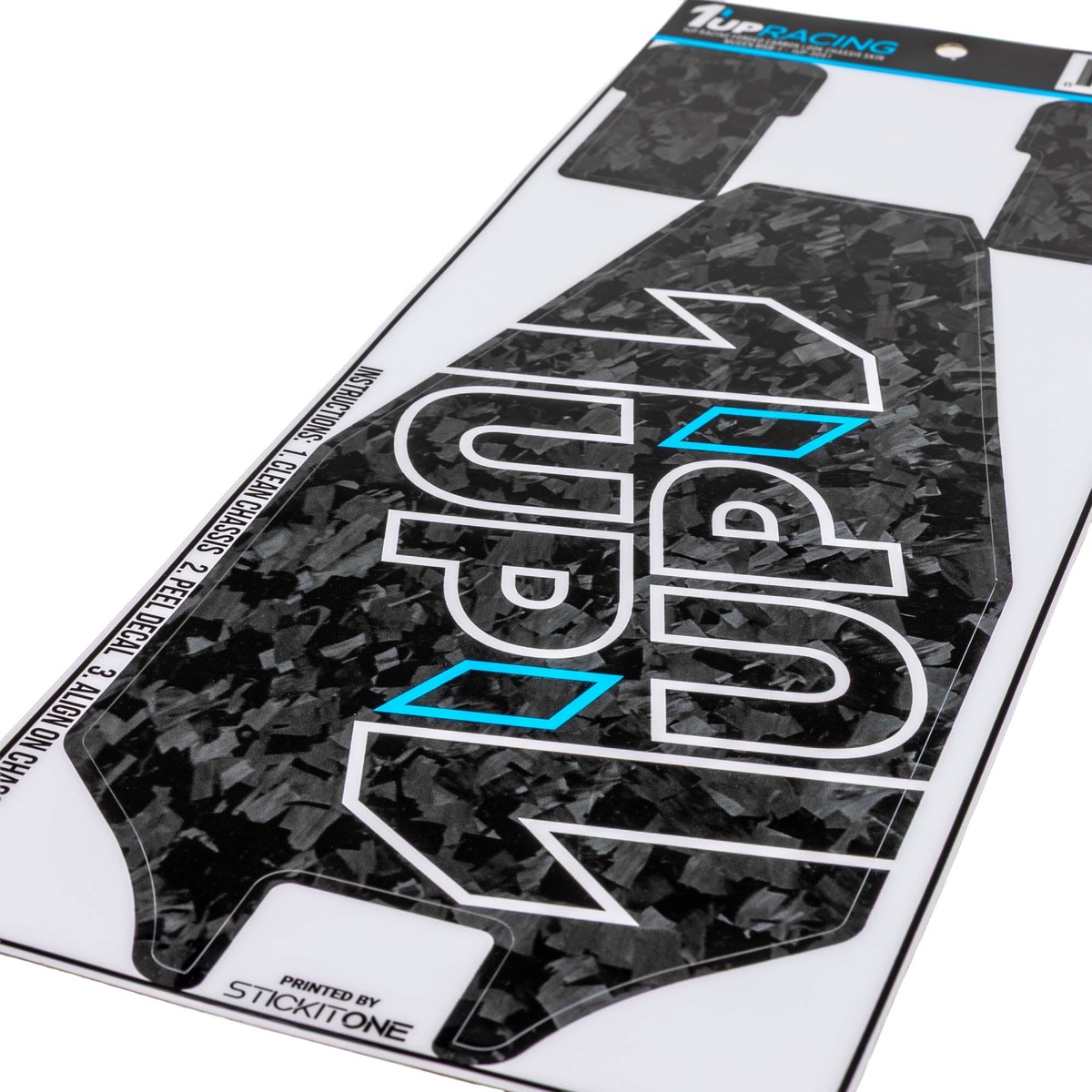 1up Racing Forged Carbon Look Chassis Skin – Mugen MSB-1