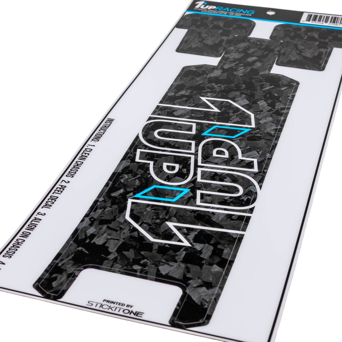 1up Racing Forged Carbon Look Chassis Skin – Schumacher Cat PB