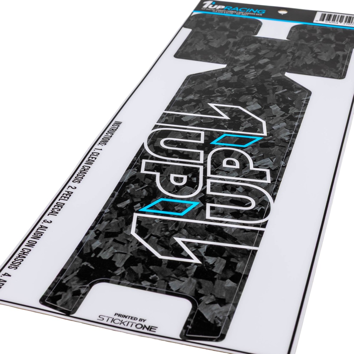 1up Racing Forged Carbon Look Chassis Skin – TLR 22X-4 Elite