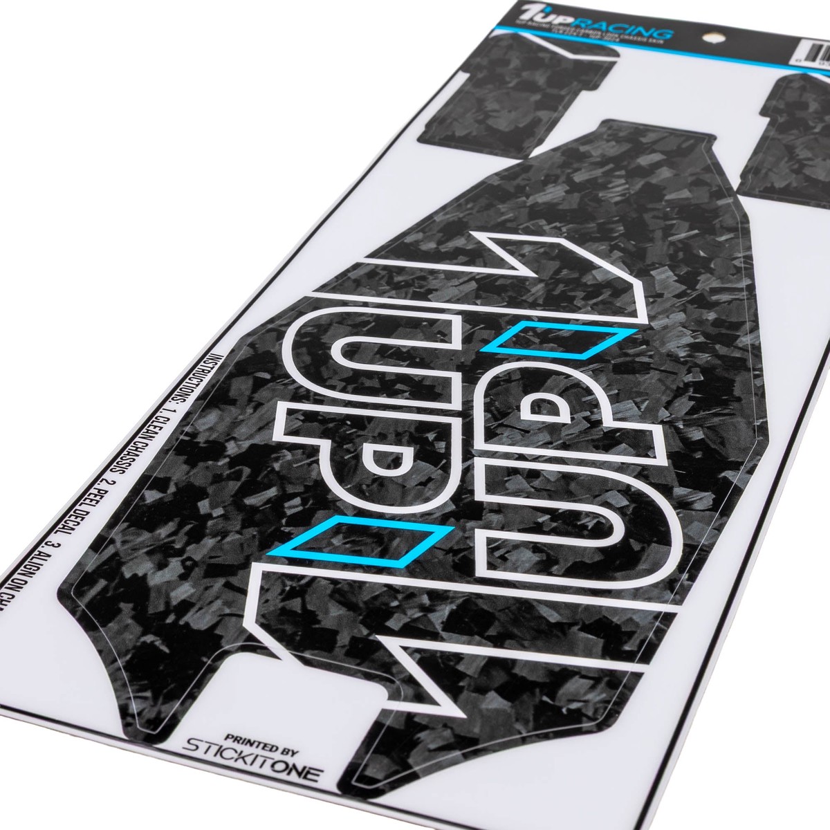 1up Racing Forged Carbon Look Chassis Skin – TLR 22X-T