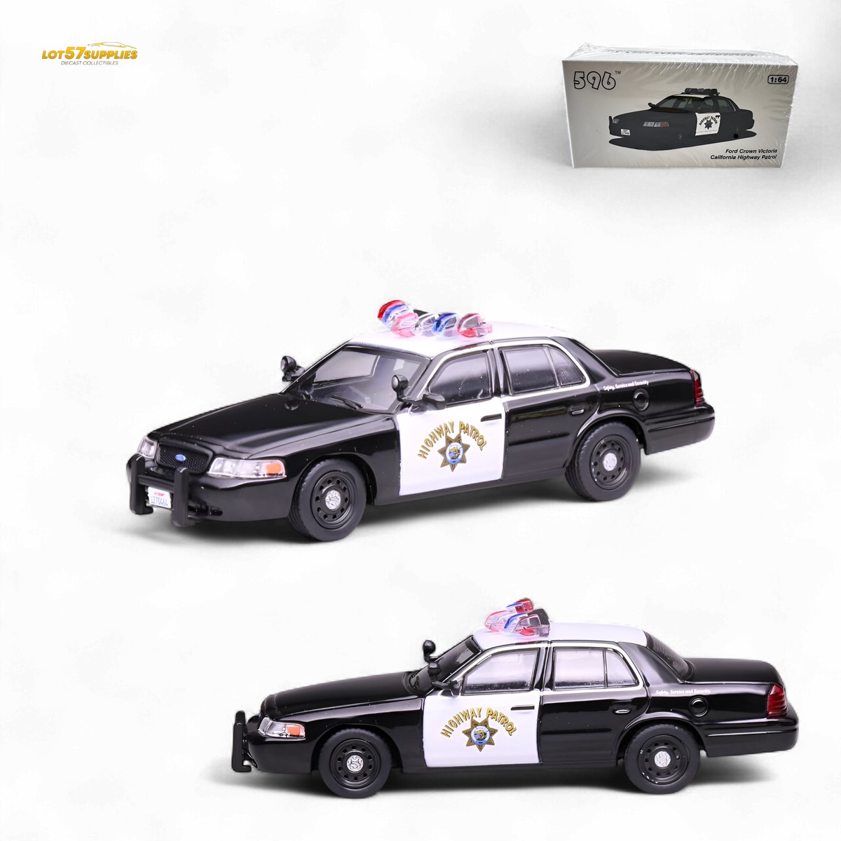 596 Ford Crown Victoria California Highway Patrol 1:64