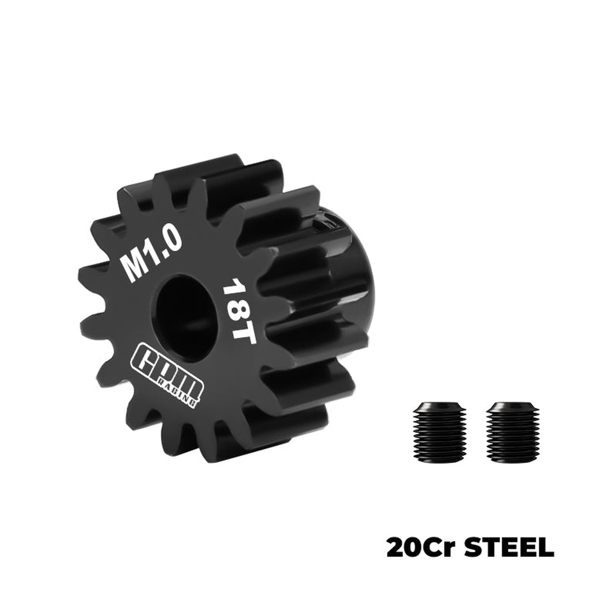 GPM RACING,ACCESSORIES 20Cr STEEL MOTOR GEAR 18TMODULE:1.0MM,MOTOR TOOTH DIAMETER:5.0MM MG5018TS