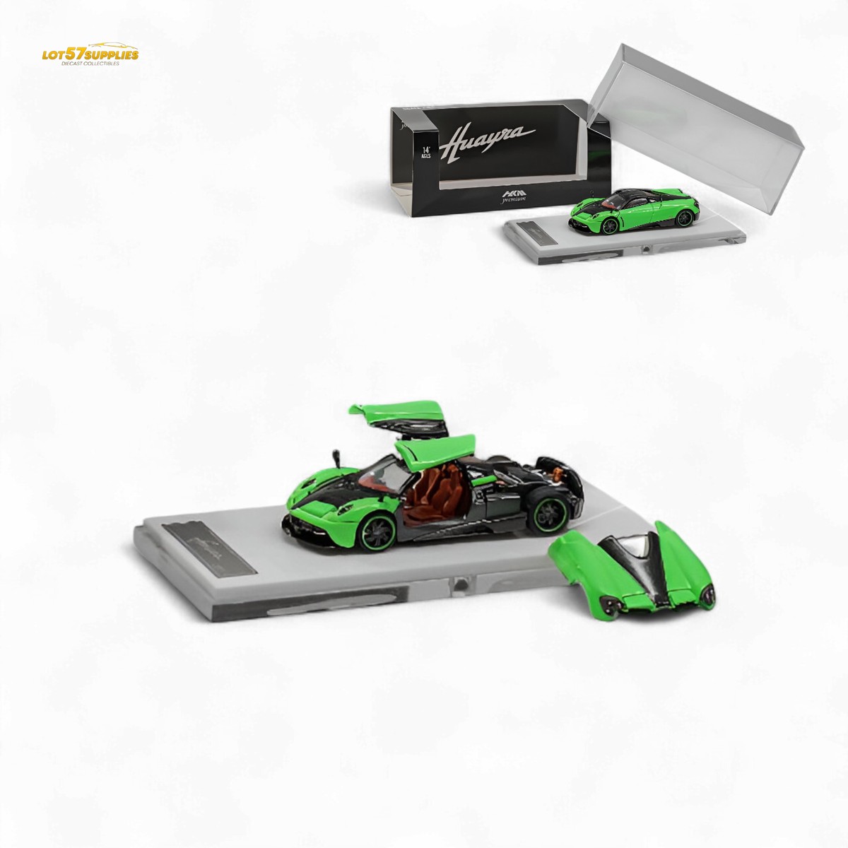 HKM Premium Pagani Huayra Coupe 2014 Green 1:64