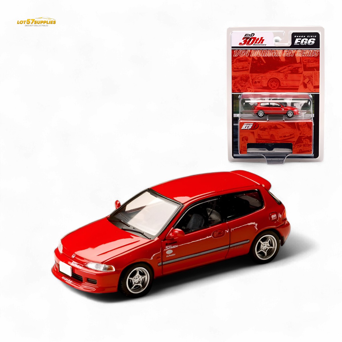 Hobby Japan Honda Civic EG6 Red 1:64
