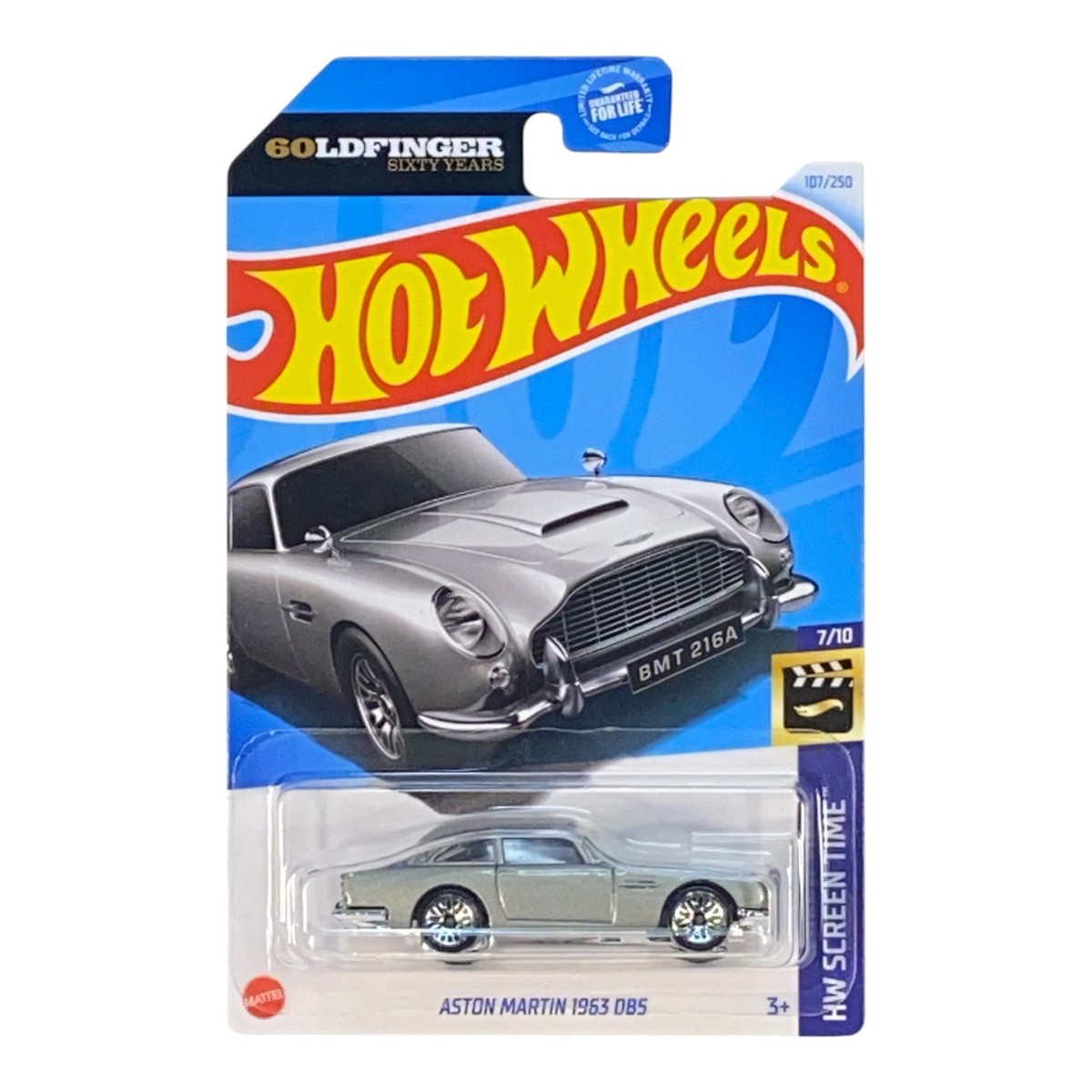 Hot Wheels Aston Martin 1963 DBS – 60LDFinger Sixty Years – HW Screen Time Series 7/10