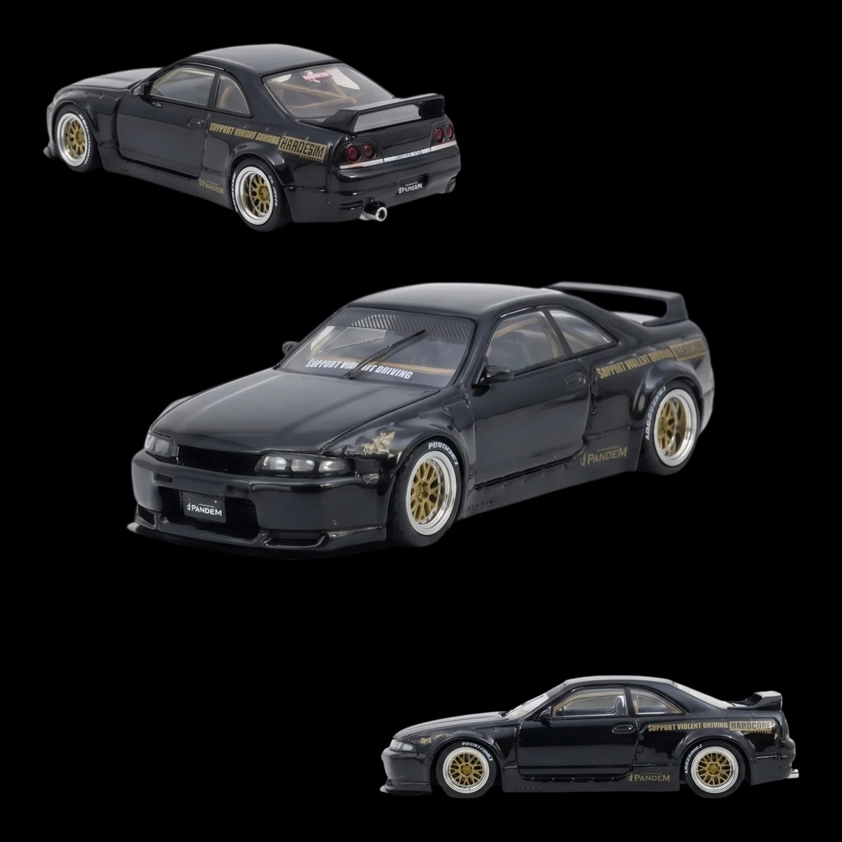 INNO64 PANDEM GT-R (BCNR33) Black 1:64