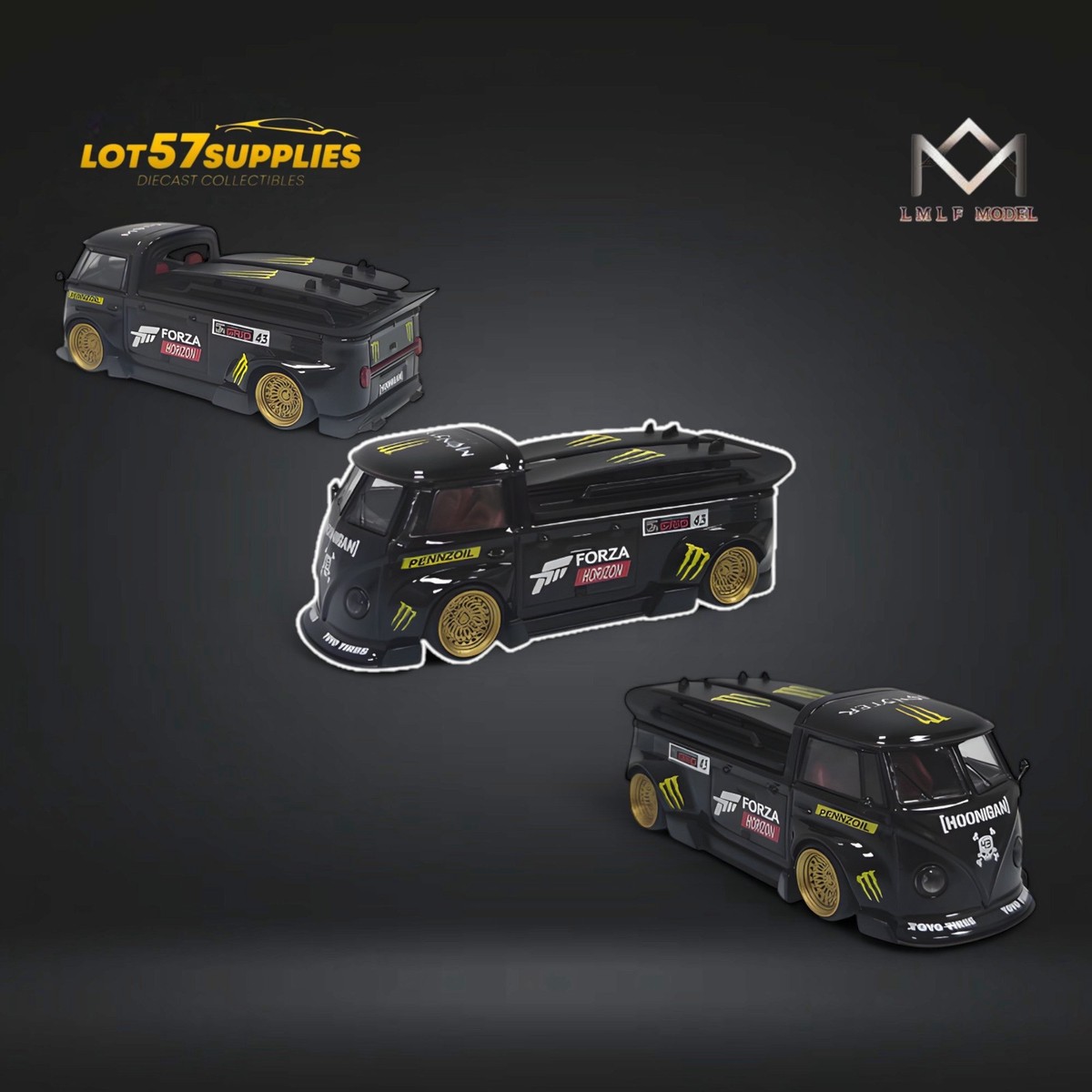 LMLF Volkswagen T1 Bus Forza Monster Livery 1:64