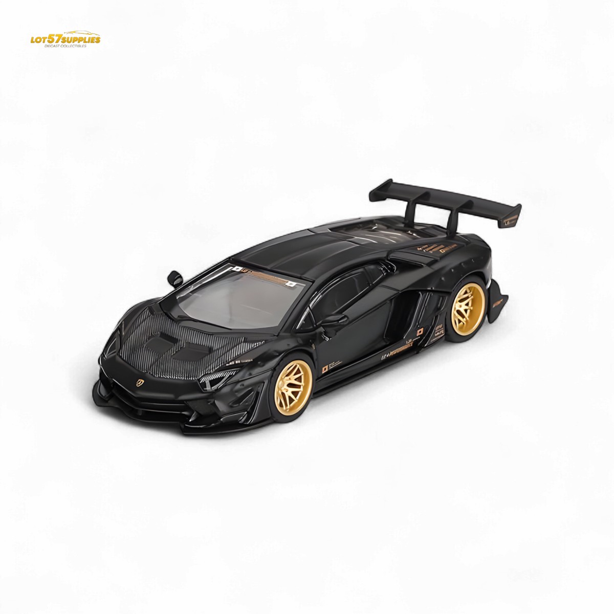 Mini GT LB WORKS Lamborghini Aventador Matte Black 1:64