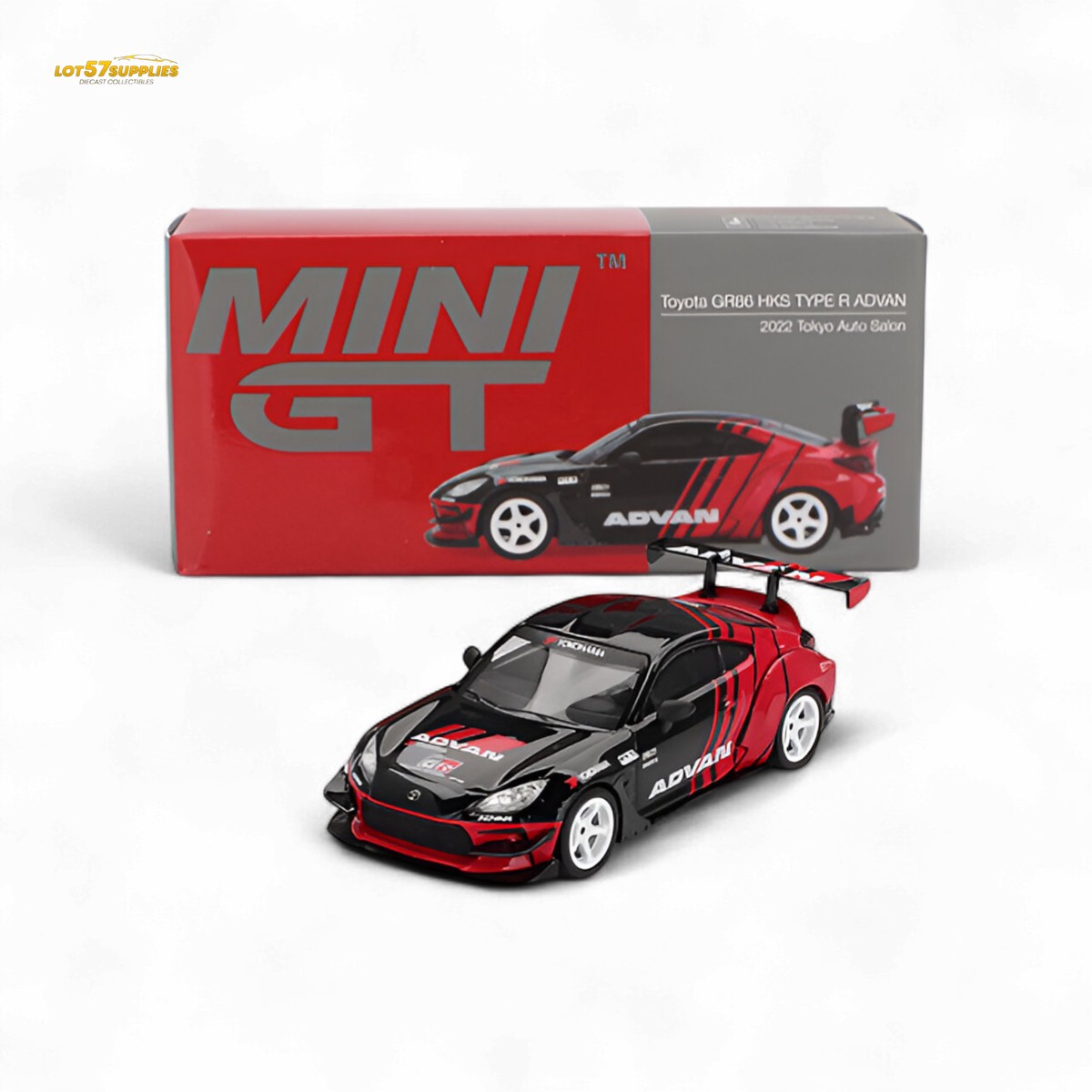 Mini GT Toyota GR86 HKS ADVAN 1:64