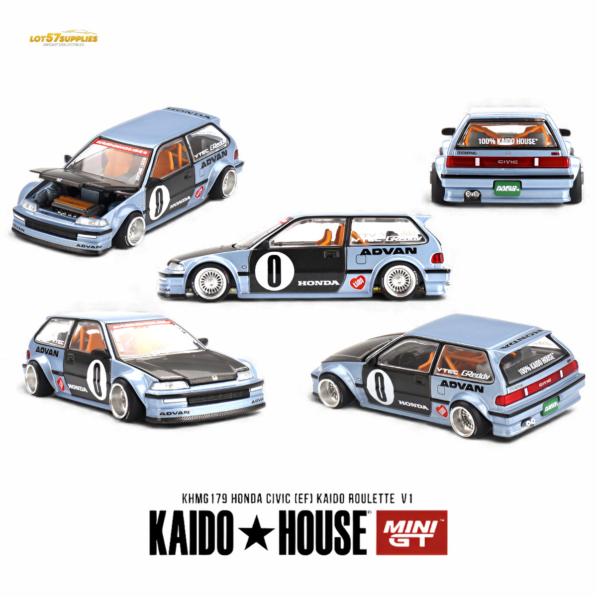 Mini GT x Kaido House Honda Civic EF 1:64