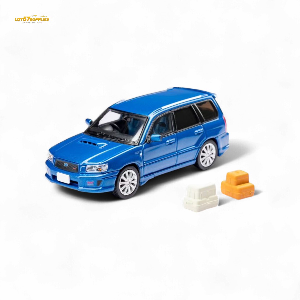 ModelModel Subaru Forester SG9 STI Rally Blue 1:64