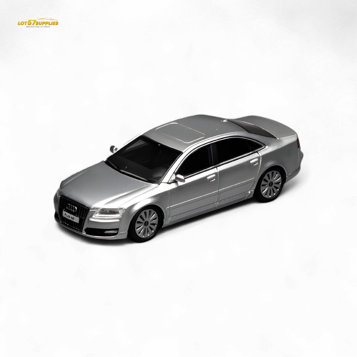 MOTORHELIX Audi A8 D3 Facelift Silver 1:64