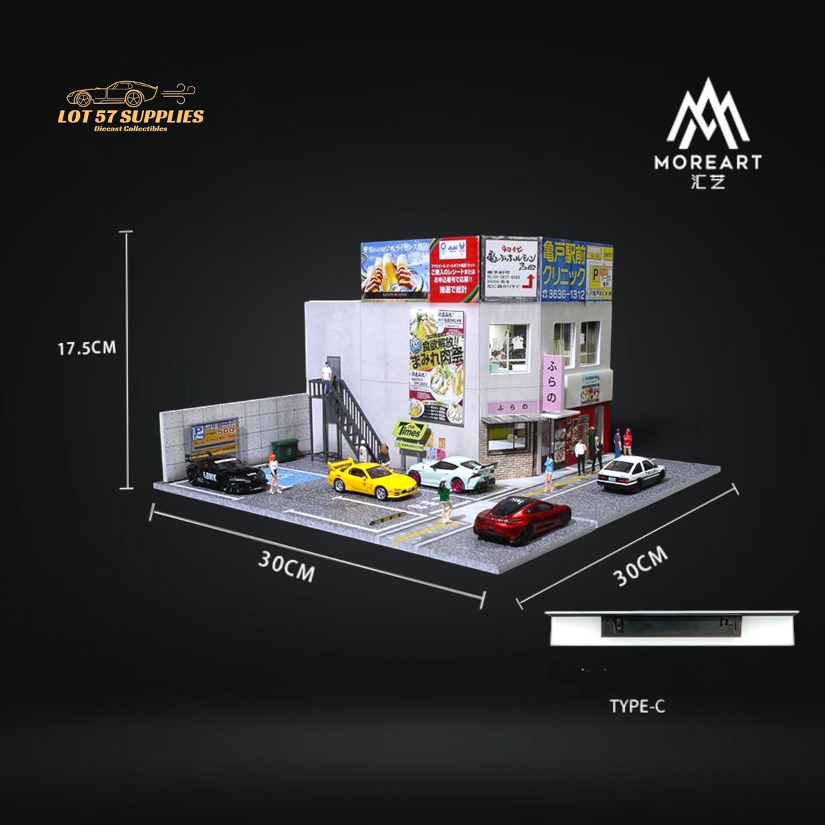 (Pre-Order) MoreArt Japanese Commercial Building Diorama 1:64