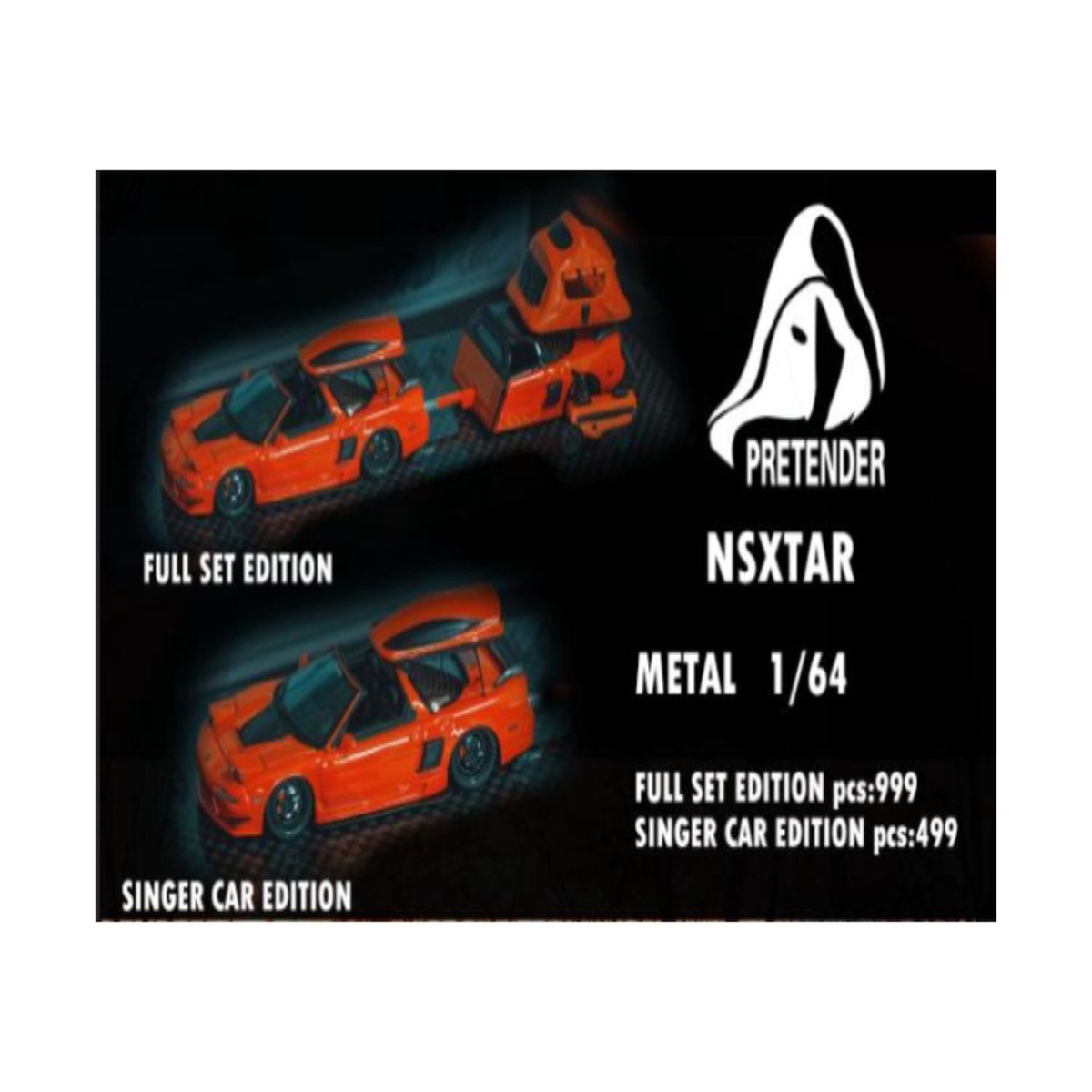 (Pre-Order) Pretender Honda NSX Chris Cuts Red 1:64