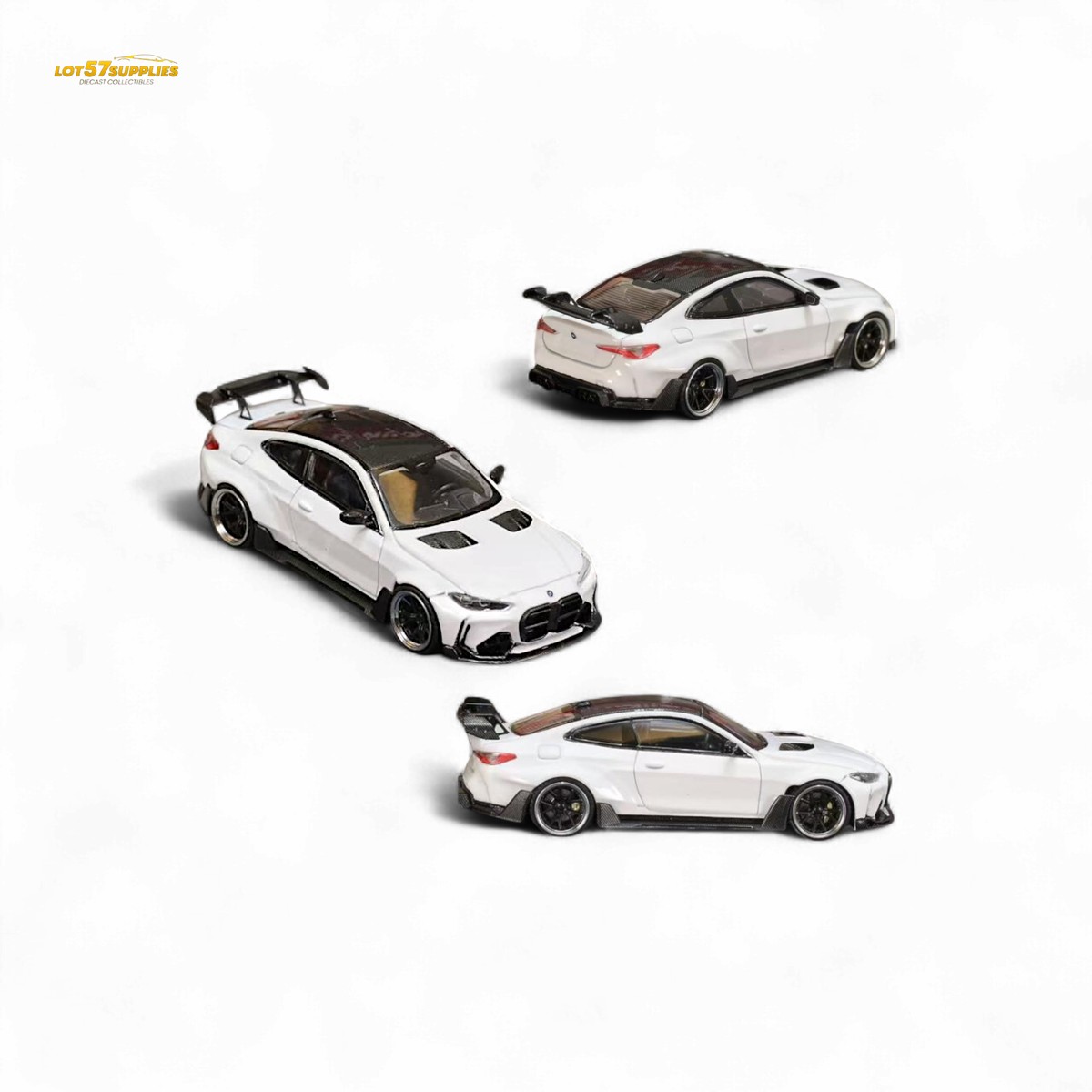 Street Weapon BMW M4 G82 Widebody White 1:64