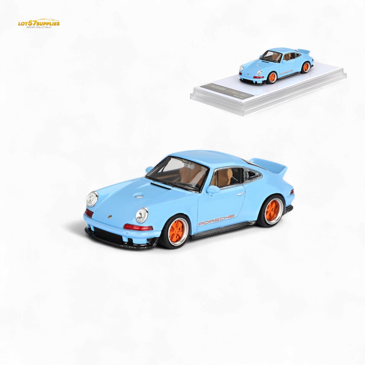 Zincit Model Porsche 911 Singer DLS Gulf Blue 1:64