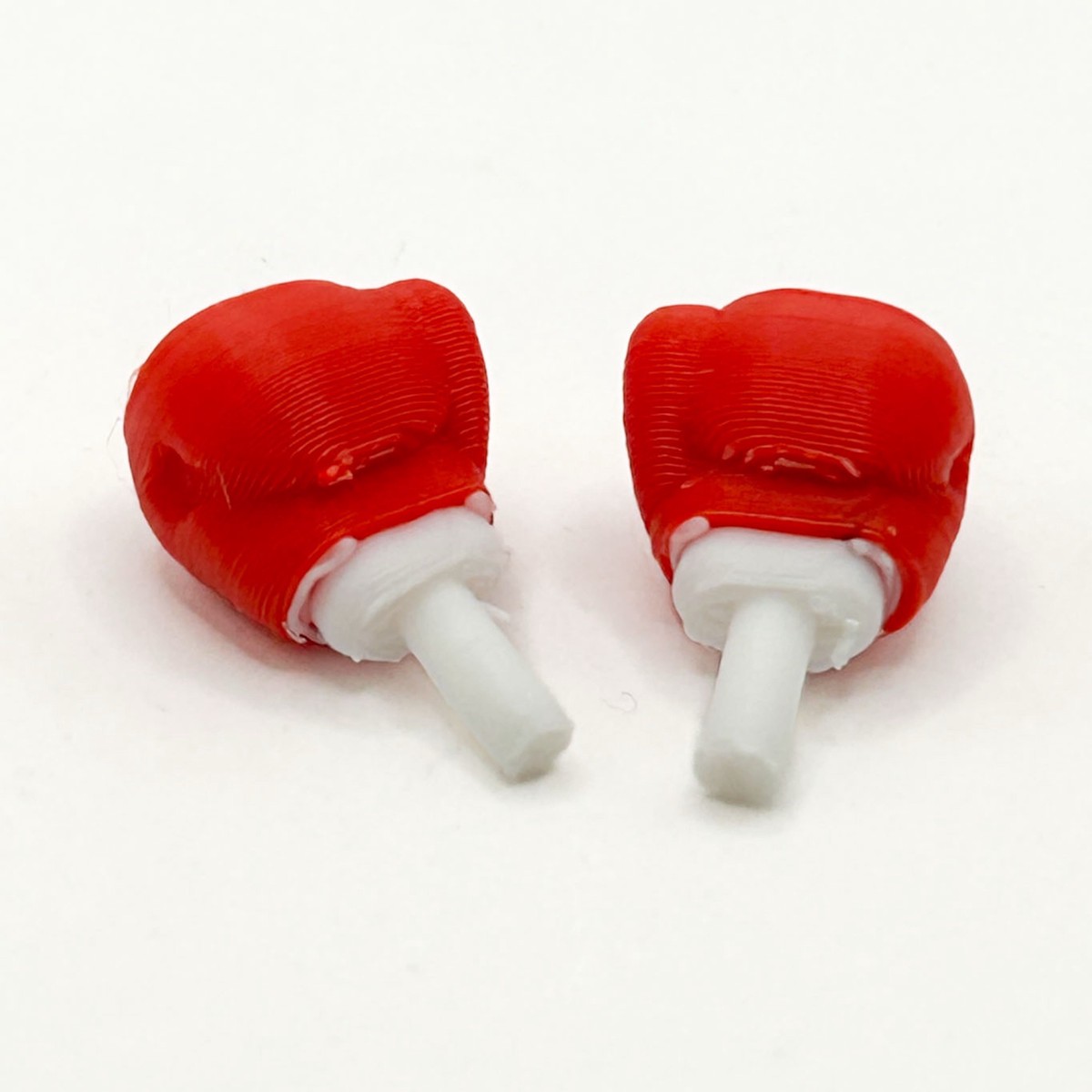Boxing Gloves (Red/White) for Minifig [3D Printed]