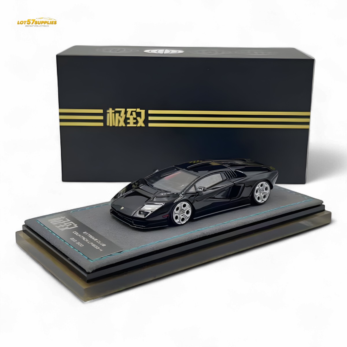 Extreme Club Lamborghini Countach LPI800-4 Nero Helene 1:64