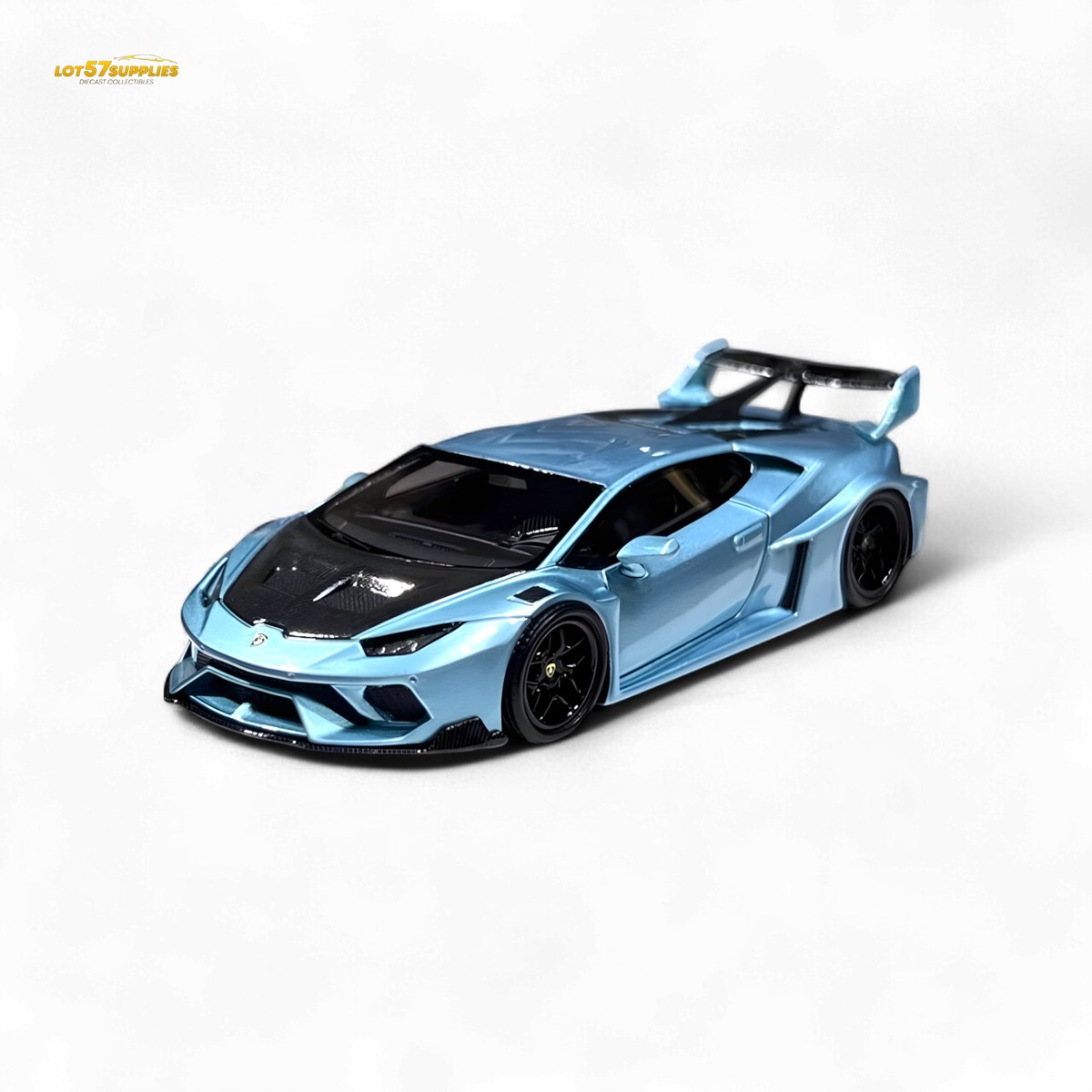 Flame Lamborghini Huracan LP610-4 ICE BLUE 1:64