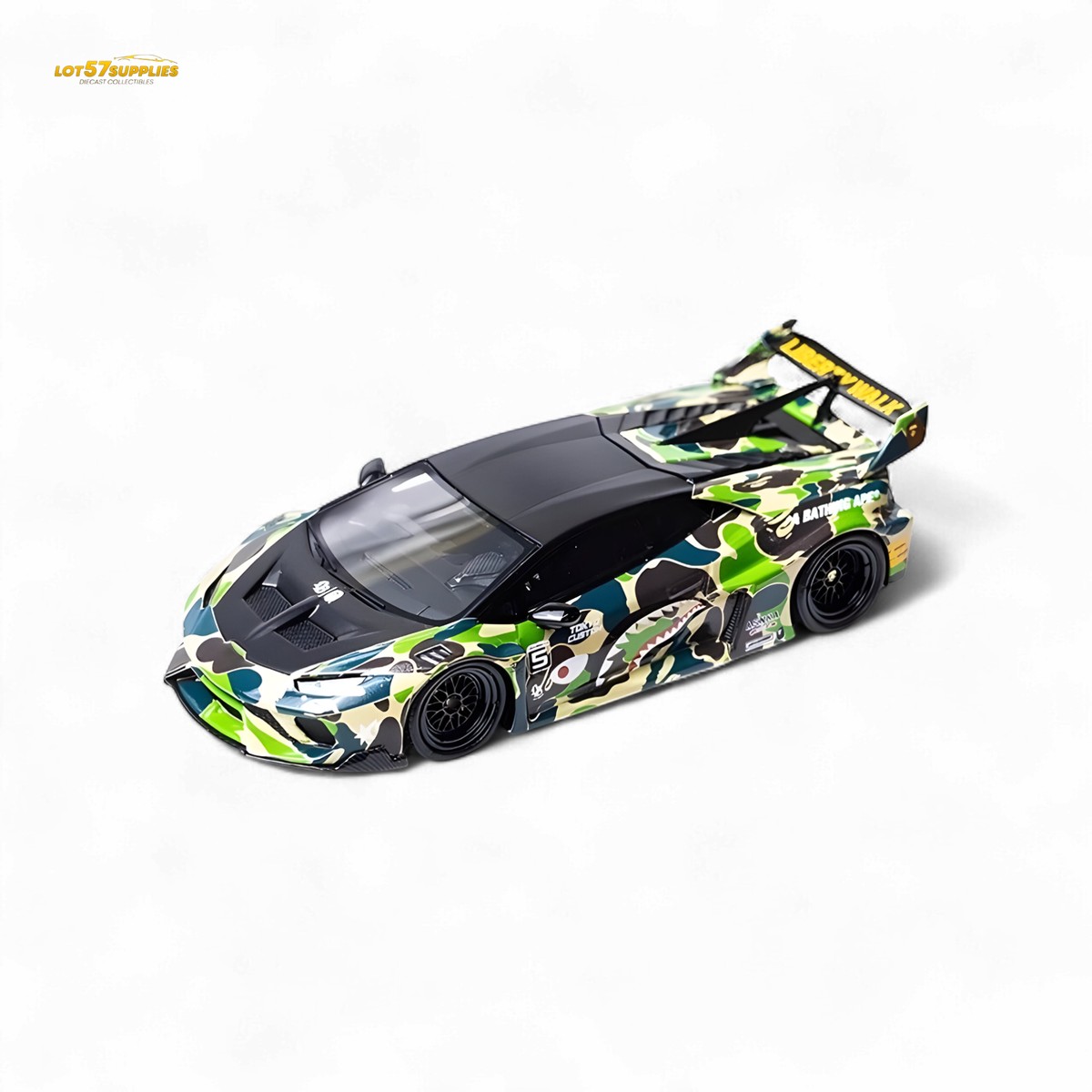 Flame Lamborghini Huracan LP610-4 LWBK WideBody Camouflage 1:64