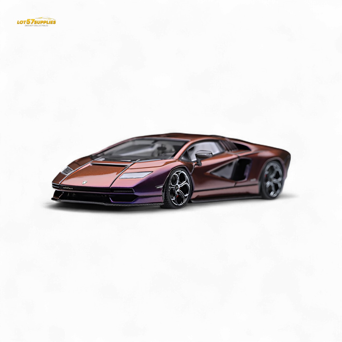 FuelMe Model Lamborghini Countach LPI 800-4 Blu Hal Chameleon 1:64